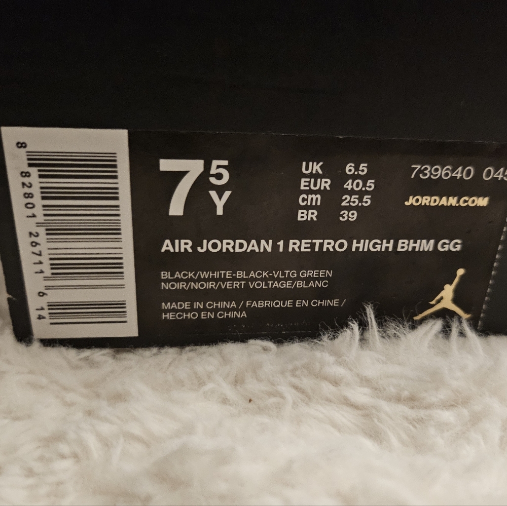 JORDAN 1 RETRO BHM (2016) (GS) - Picture 3 of 10